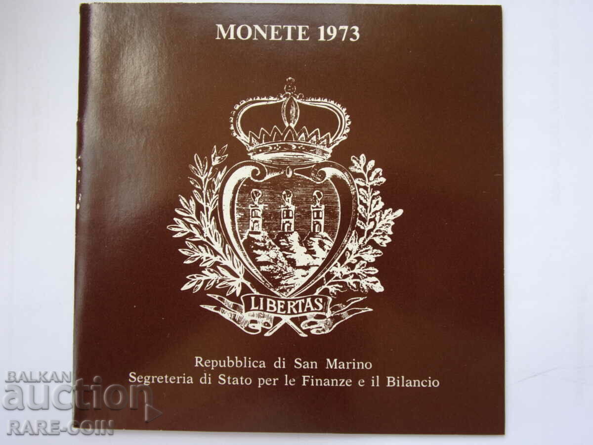 RS(39) Set San Marino 1973 UNC PROOF Rar - 6