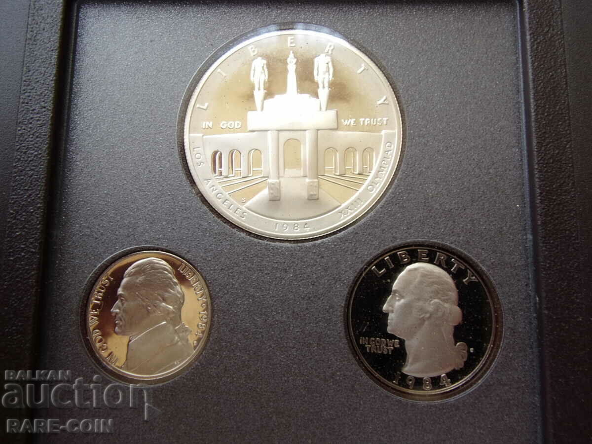 Аукцион RS(39)  САЩ Сребърен  Сет  1984  UNC PROOF Rare