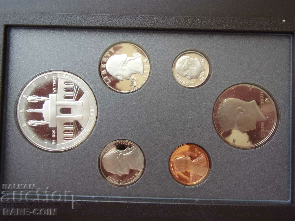 RS(39)  САЩ Сребърен  Сет  1984  UNC PROOF Rare