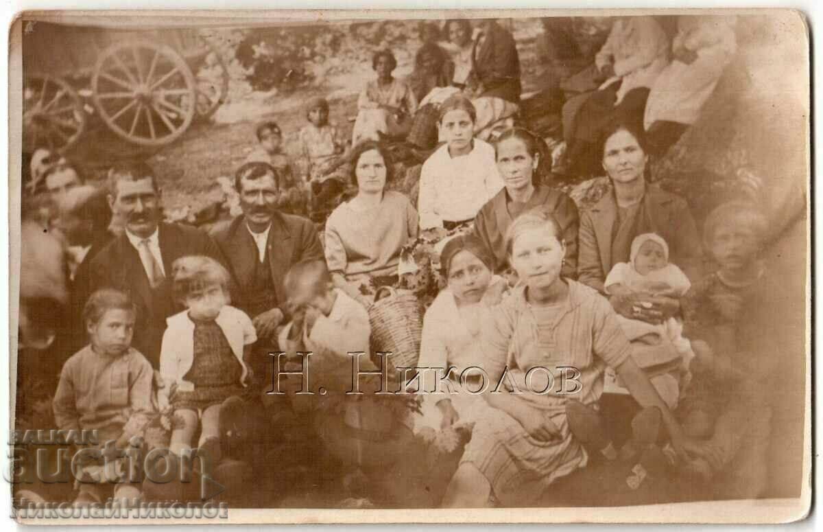 OLD PHOTO FAMILY GREECE GREEK TEXT B603