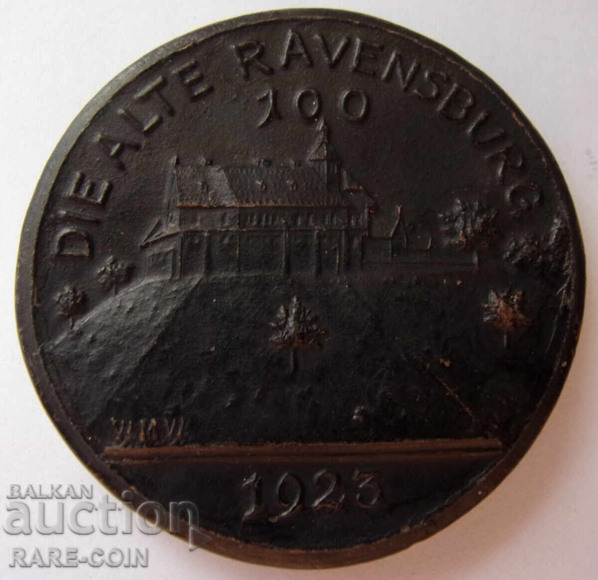 RS(39) Ravensburg 100 Mărci 1923 Porțelan UNC Foarte Rar - 5