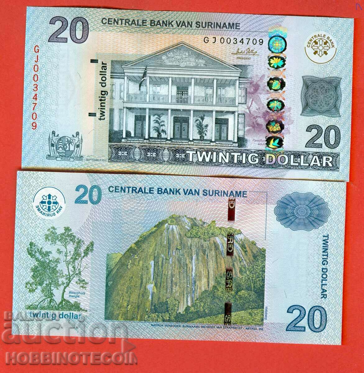 SURINAME SURINAME 20 Gulden issue - issue 2010 NEW UNC