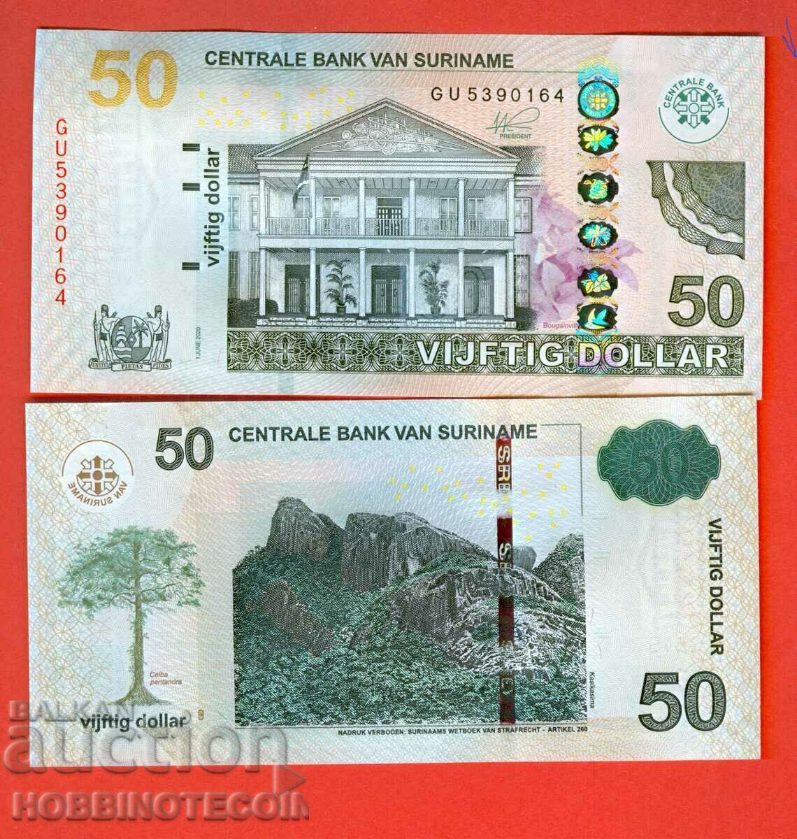 SURINAME SURINAME 50 Gulden issue - issue 2020 NEW UNC SURINAME SURINAME 50 Gulden issue - issue 2020 NEW UNC