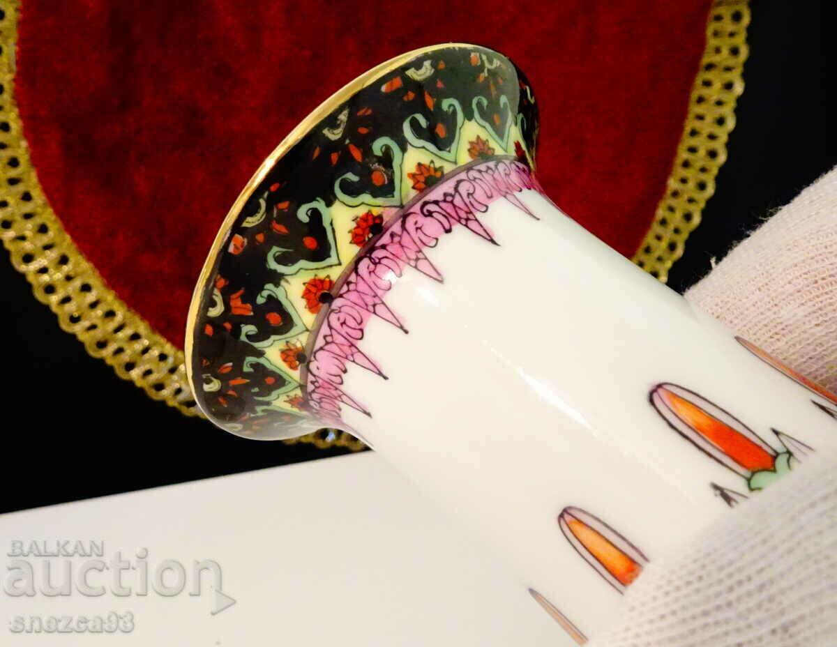 Chinese vase, hand decorated, gold - 5 Chinese vase, hand decorated, gold - 5