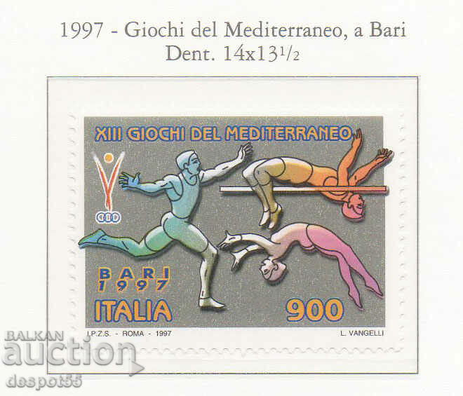 1997. Ιταλία. 8οι Μεσογειακοί Αγώνες στο Μπάρι.