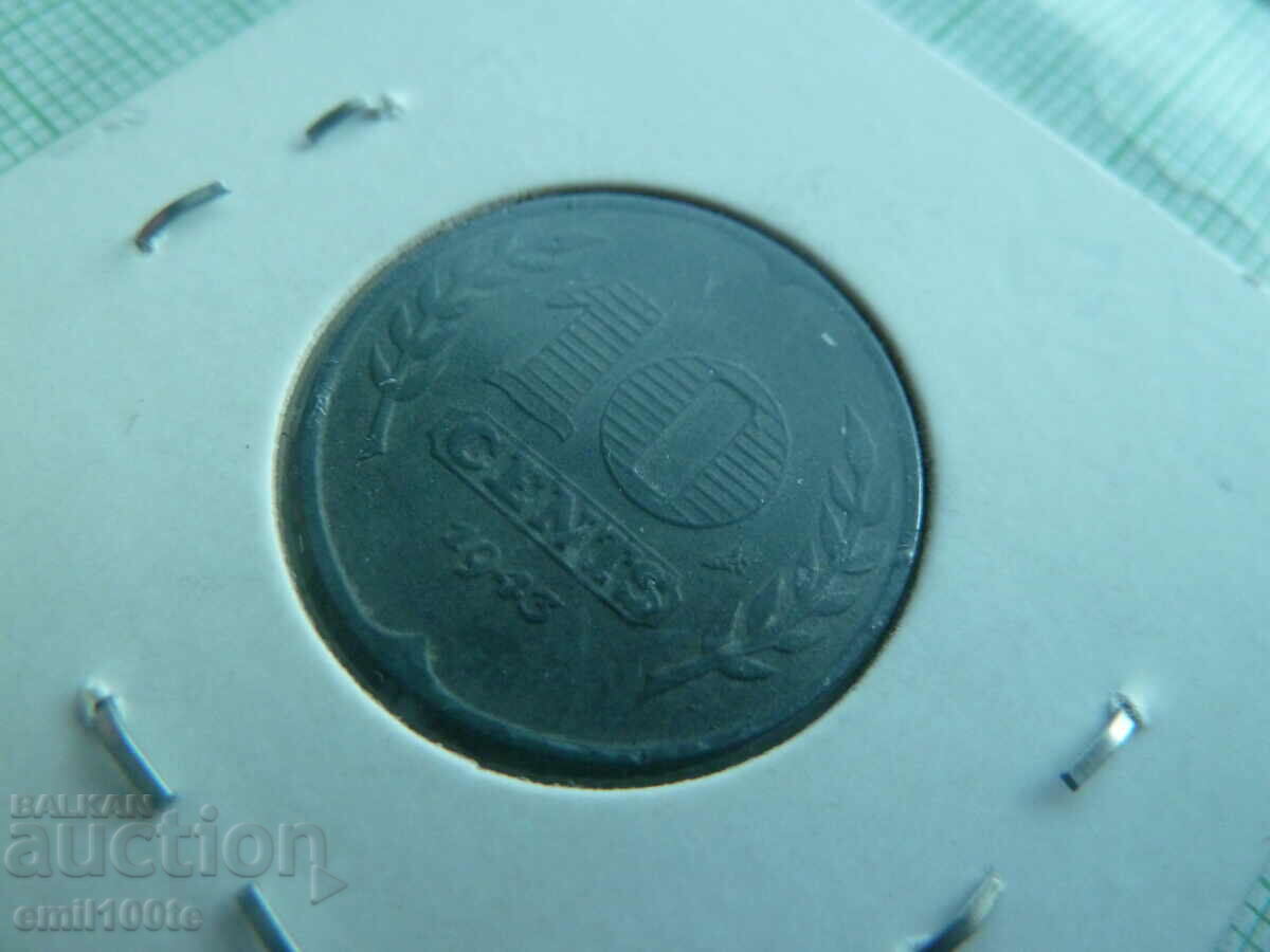 Delivery of 10 cents 1943 Netherlands Netherlands Delivery of 10 cents 1943 Netherlands Netherlands