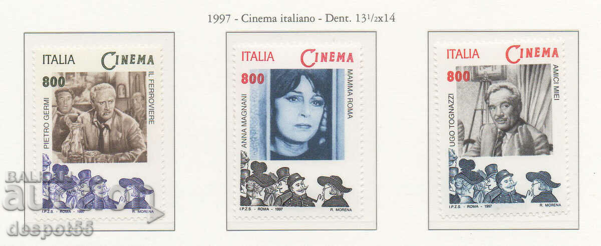 1997. Italy. Film scenes from Italian cinema.