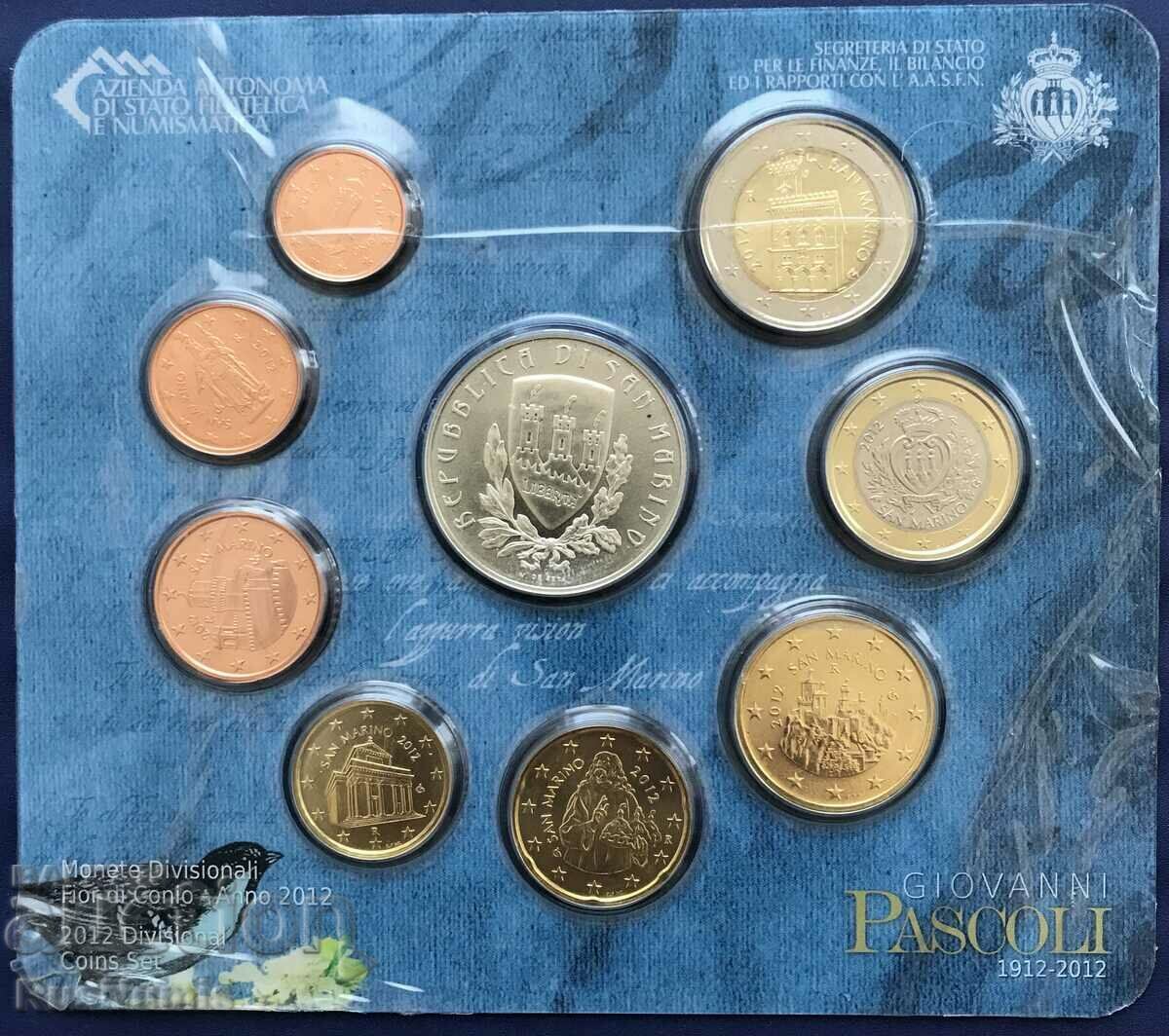 San Marino. Collection set of euro coins 2012 with price 98.00 BGN | € 50.11