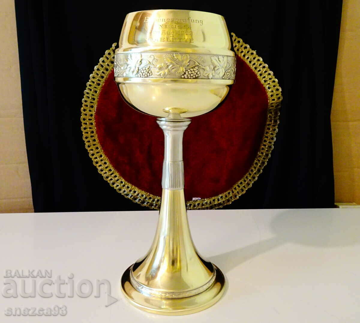 A magnificent brass goblet from 1922.