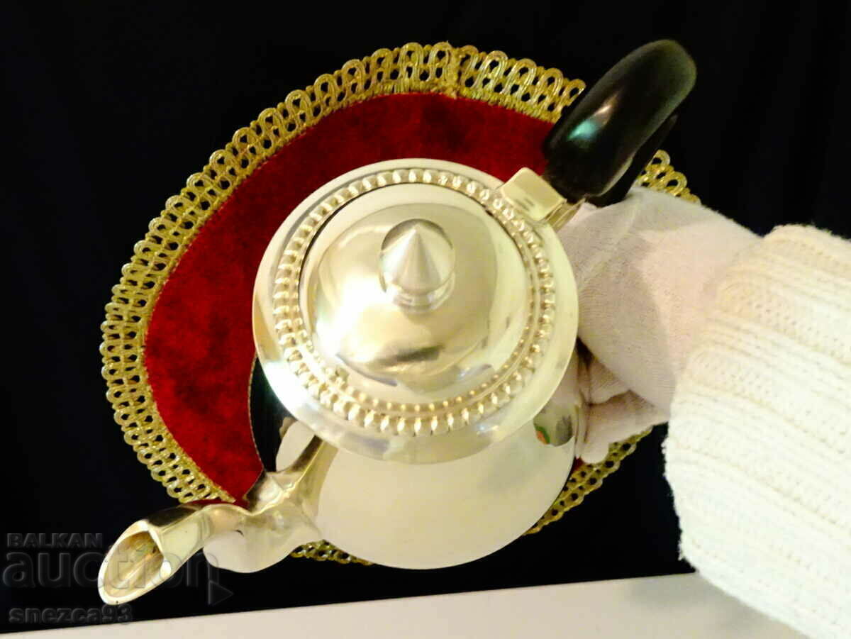 Silver-plated jug, teapot 1 kg, 1.5 l, Louis XVI - 5 Silver-plated jug, teapot 1 kg, 1.5 l, Louis XVI - 5