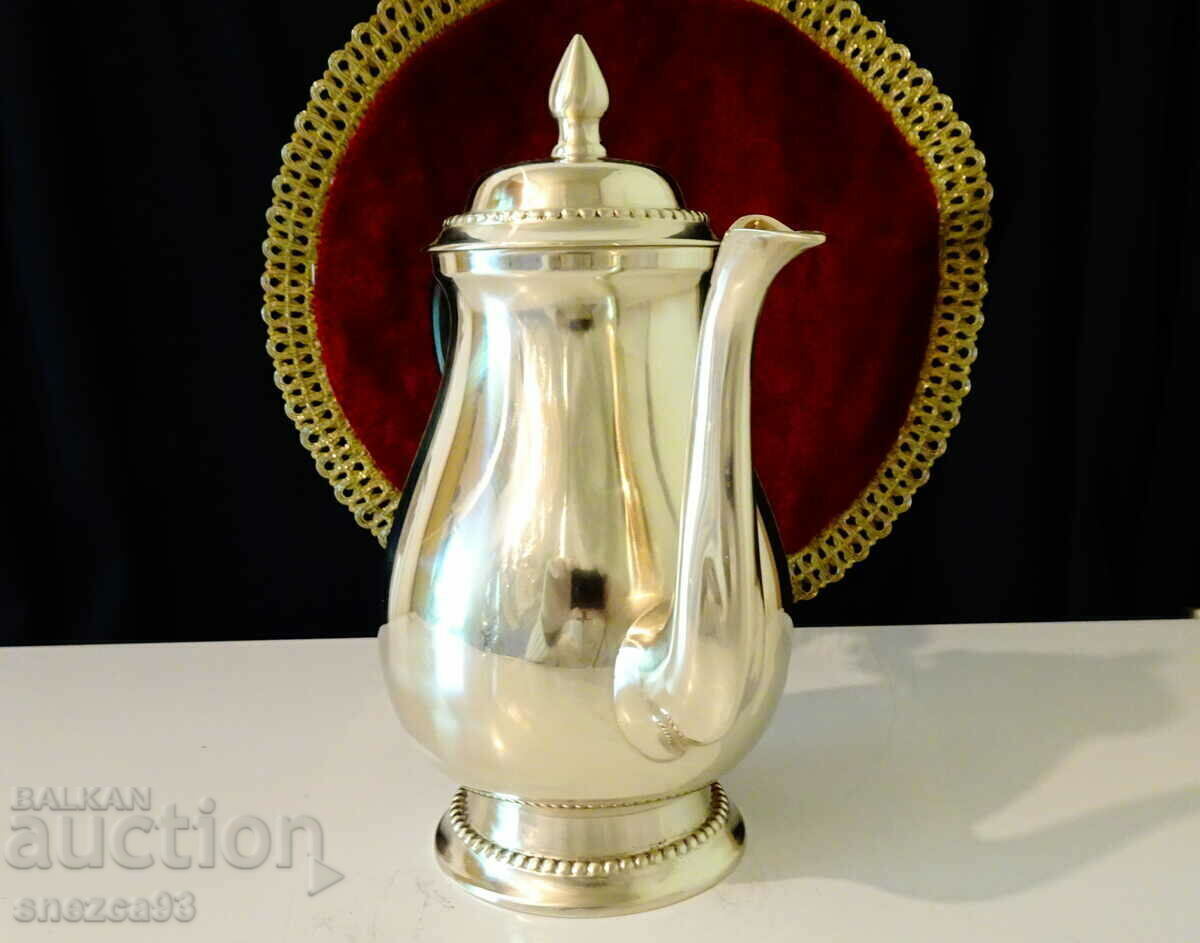 Silver-plated jug, teapot 1 kg, 1.5 l, Louis XVI - 6 Silver-plated jug, teapot 1 kg, 1.5 l, Louis XVI - 6