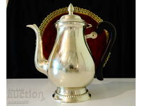 Antique jug, teapot, nickel silver 1 kg.