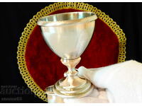English goblet, pewter cup.