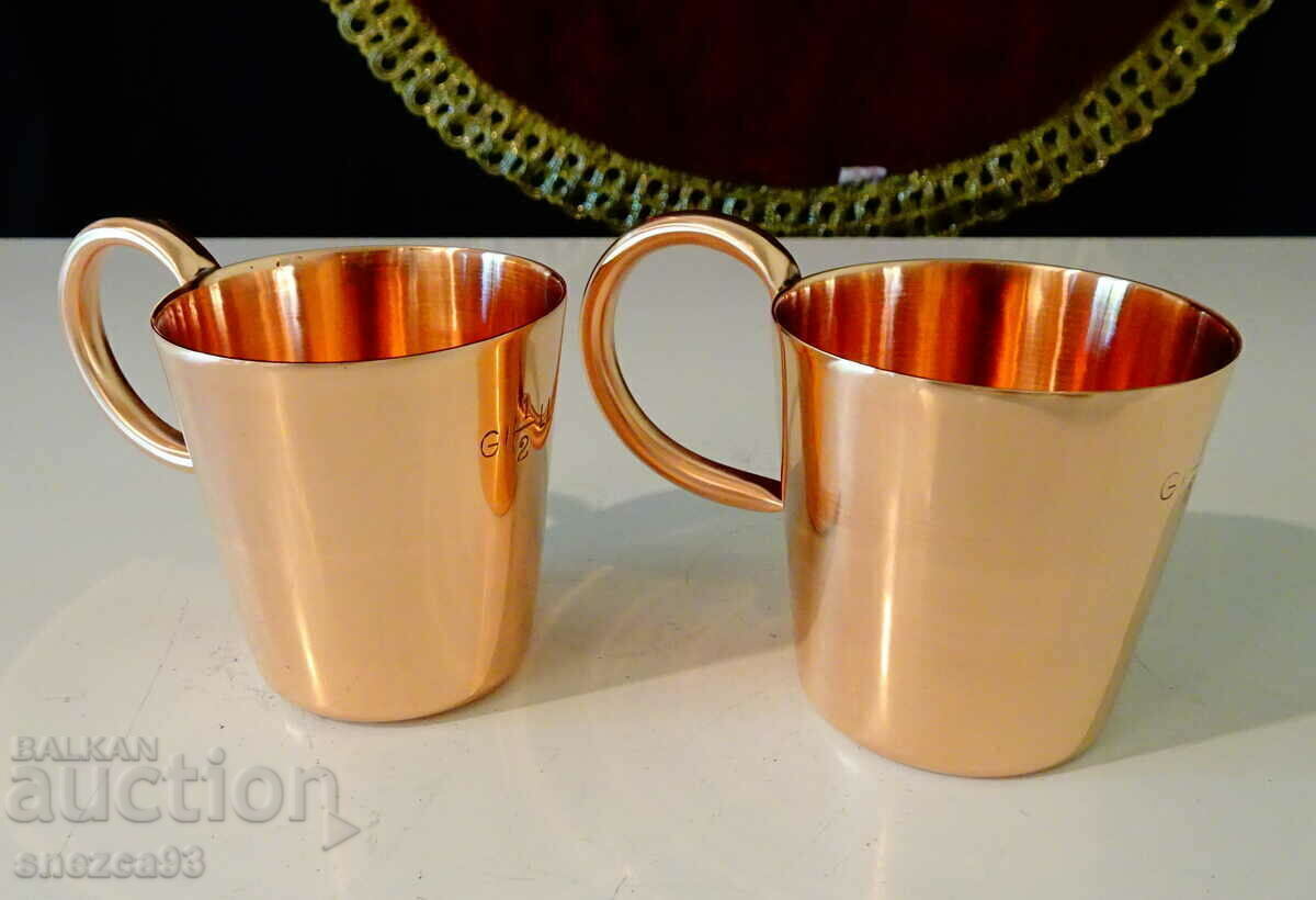 British Royal Navy Copper Cups. - 5