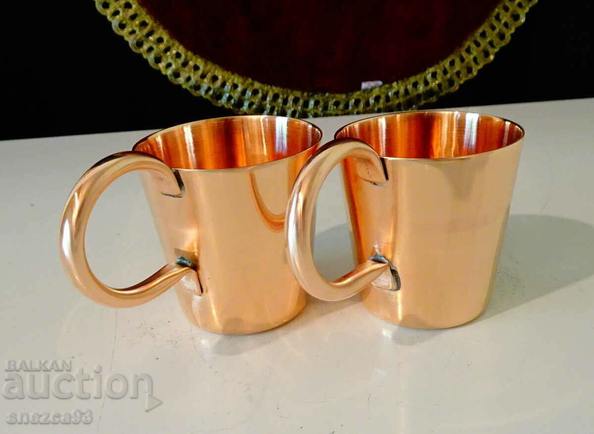 British Royal Navy Copper Cups. - 6