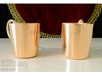 British Royal Navy Copper Cups.