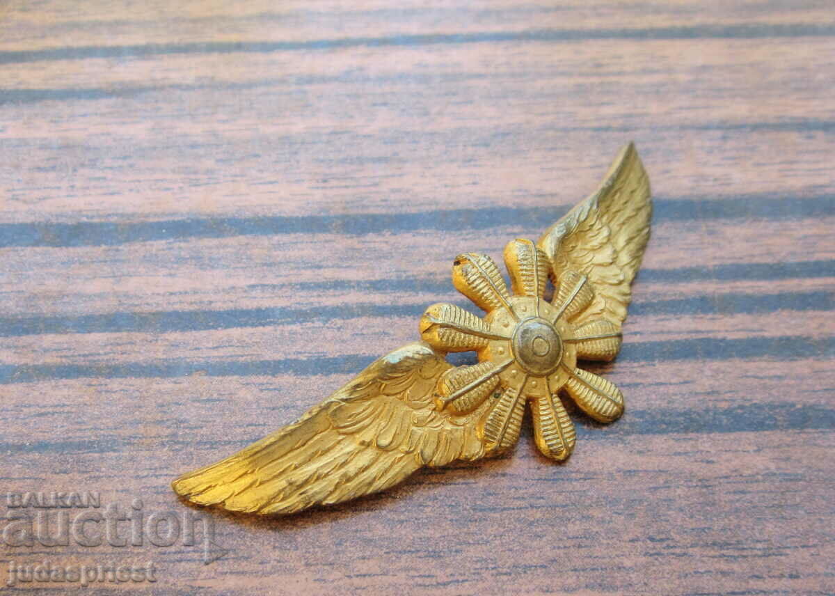 Delivery of WWII pilot badge pilot badge wings