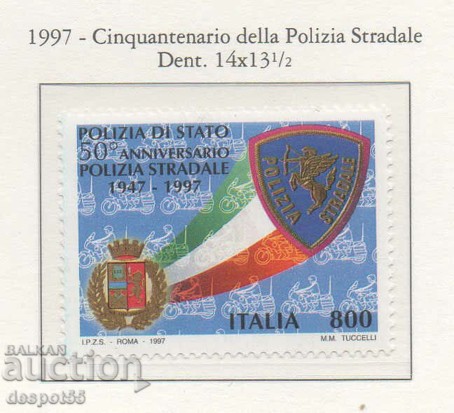 1997. Ιταλία. 50 χρόνια Περιπολίας Αυτοκινητοδρόμων.