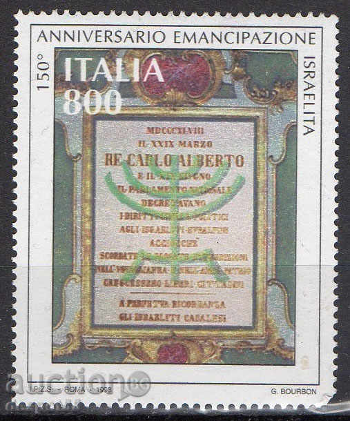 1998 Italia. Emanciparea evreilor italieni.
