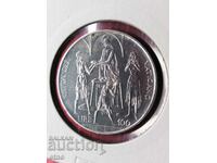 100 ЛИРИ Ватикана  от 1968 г монета, монети