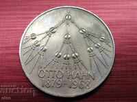 GERMANY 5 MARK 1979, 100, FROM THE BIRTH OF OTTO Hahn, coin
