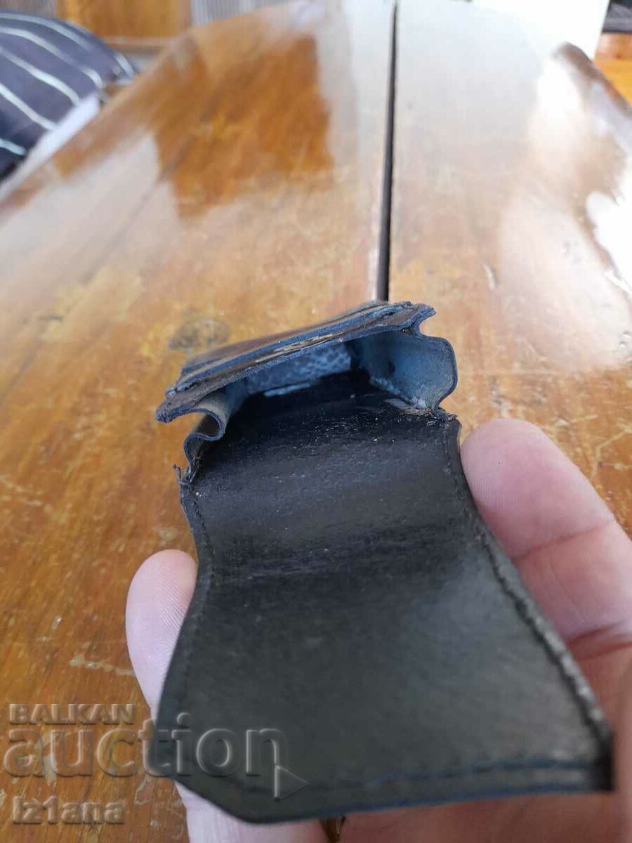 Old leather snuffbox for cigarettes, case - 5 Old leather snuffbox for cigarettes, case - 5