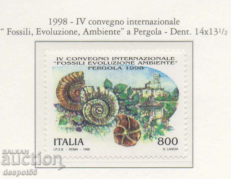 1998. Italia. Întâlnire internațională Fosile și Evoluție.