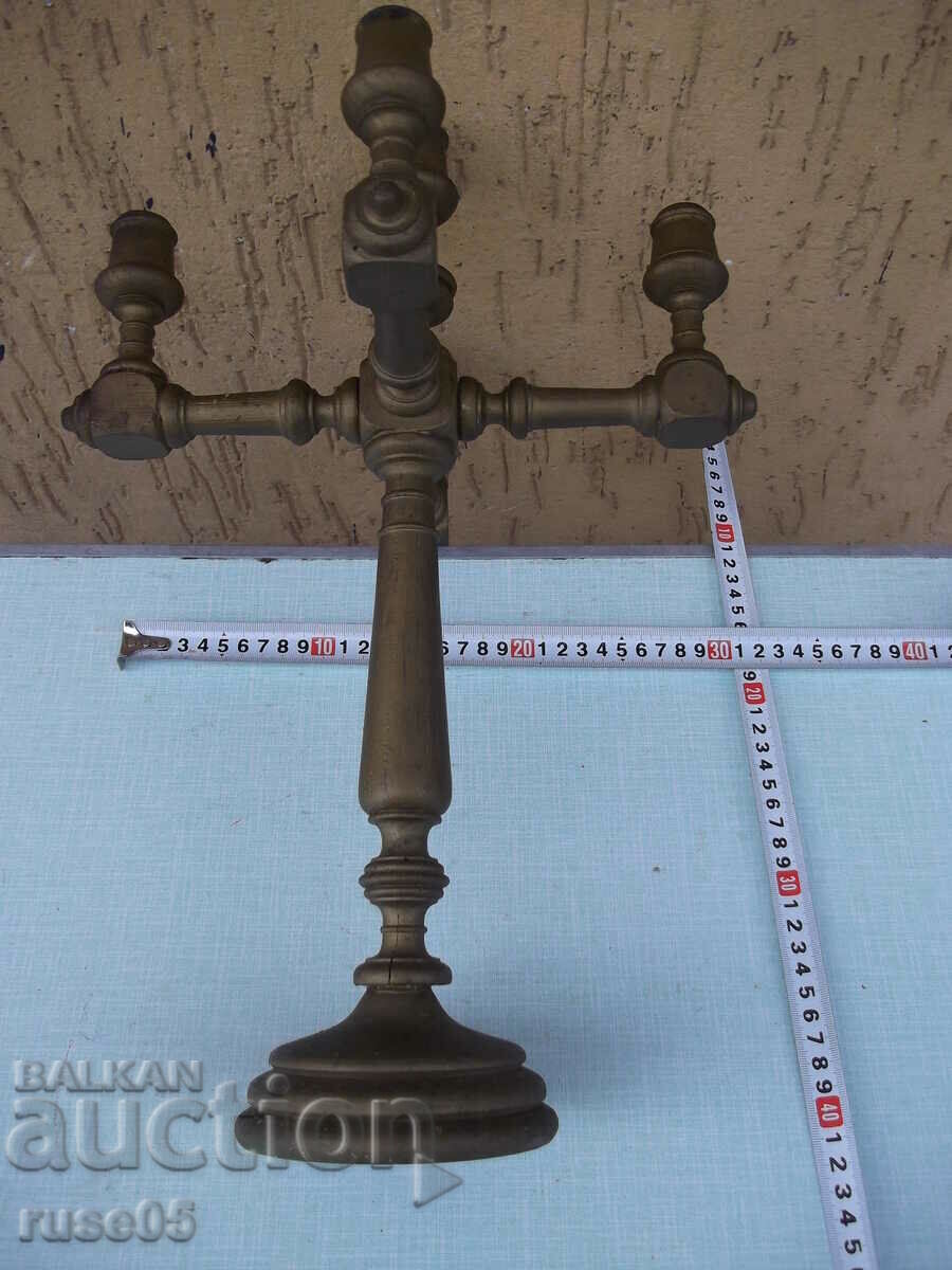 Old wooden candlestick for five candles - 5 Old wooden candlestick for five candles - 5