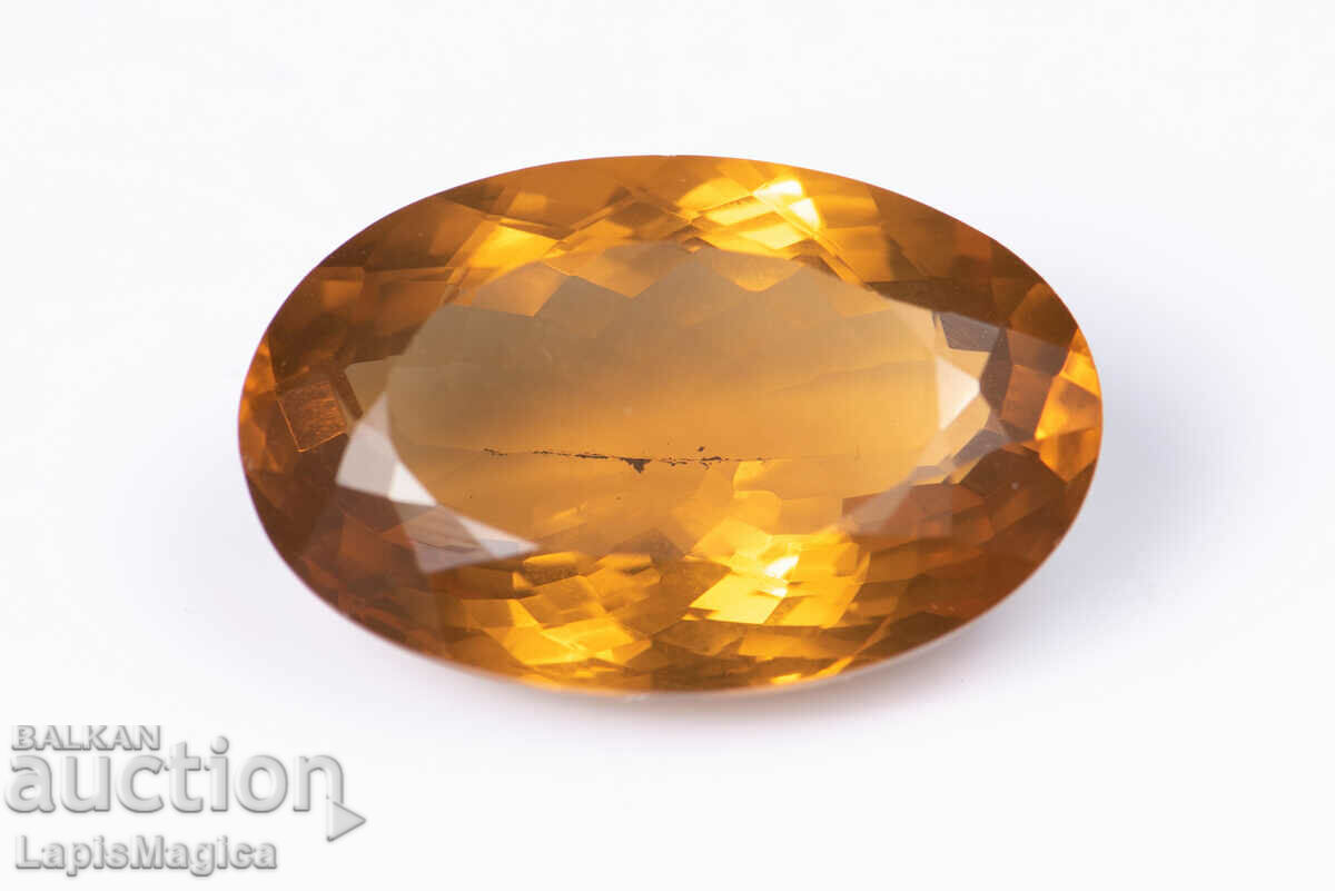 Μεγάλο Citrine 21,11ct Οβάλ κοπή