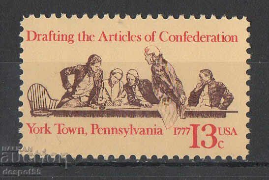 1977. USA. Drafting of the Articles of Confederation.