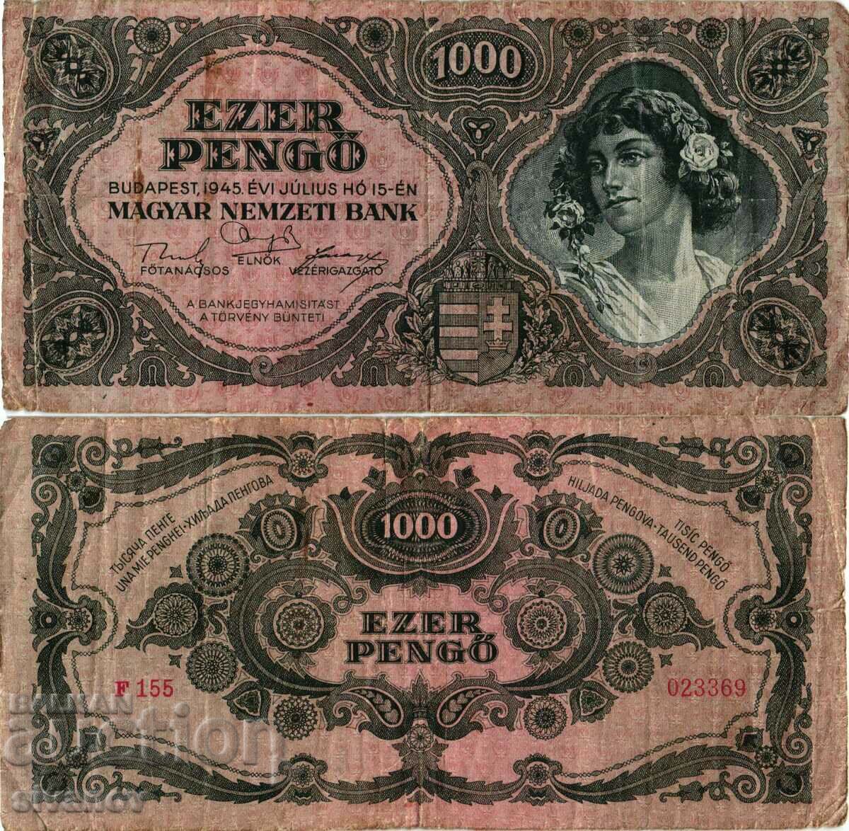 Hungary 1000 Pengo 1945 #4126