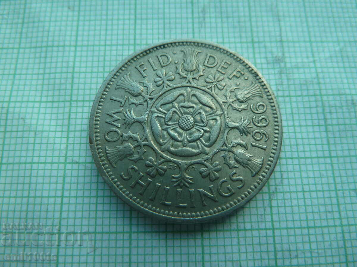 2 shillings 1966 Great Britain