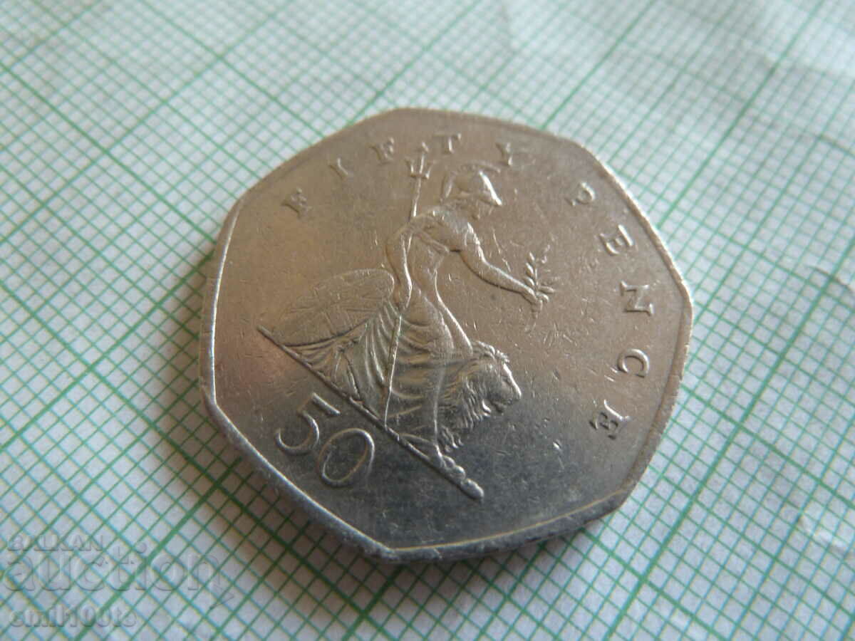 Аукцион 50 пенса 1998 Великобритания Аукцион 50 пенса 1998 Великобритания