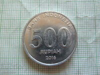 500 рупии 2016 г. Индонезия