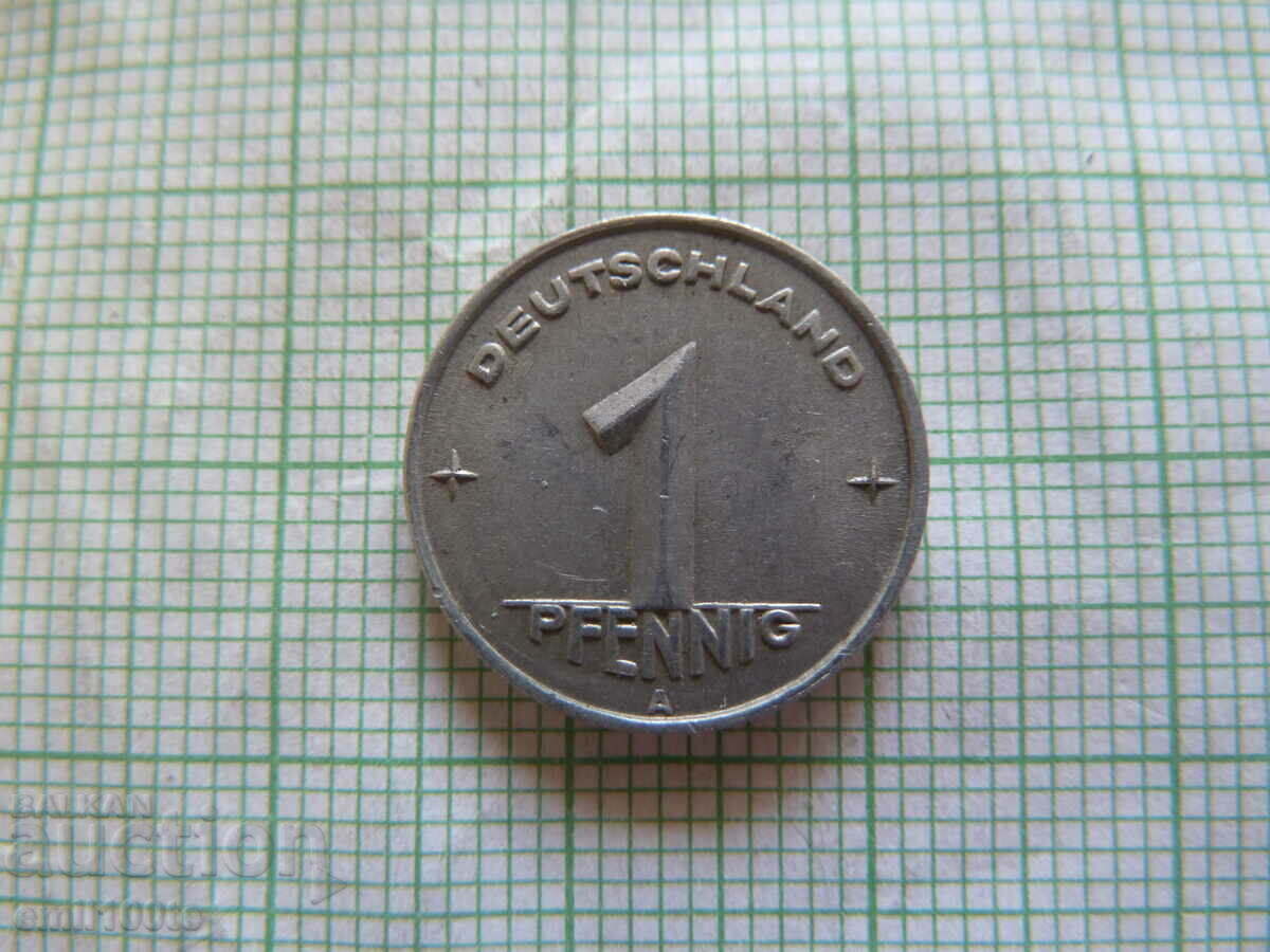 1 пфениг 1949 А  ГДР
