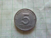 5 пфенига 1950 А  ГДР