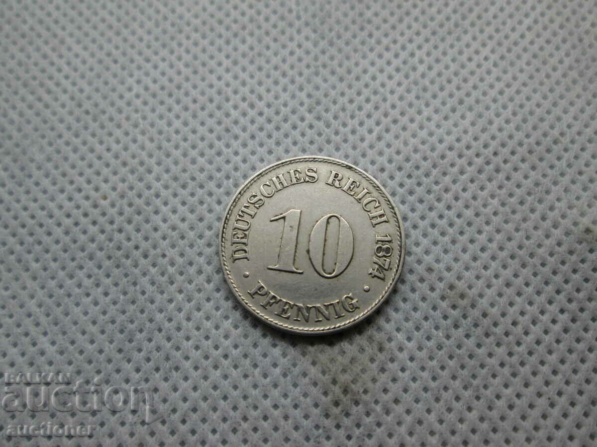 FOR SALE 10 PFENNIG DEUTSCHES REICH 1876 with price 20.00 BGN | € 10.23 FOR SALE 10 PFENNIG DEUTSCHES REICH 1876 with price 20.00 BGN | € 10.23