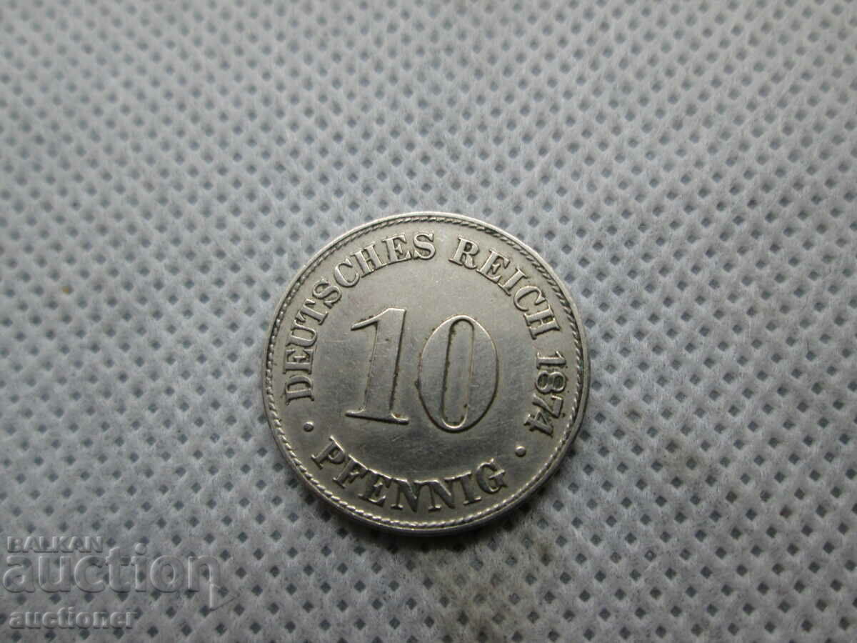 Delivery of FOR SALE 10 PFENNIG DEUTSCHES REICH 1876 Delivery of FOR SALE 10 PFENNIG DEUTSCHES REICH 1876