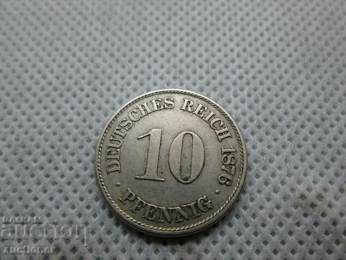 FOR SALE 10 PFENNIG DEUTSCHES REICH 1876 with price 25.00 BGN | € 12.78 FOR SALE 10 PFENNIG DEUTSCHES REICH 1876 with price 25.00 BGN | € 12.78