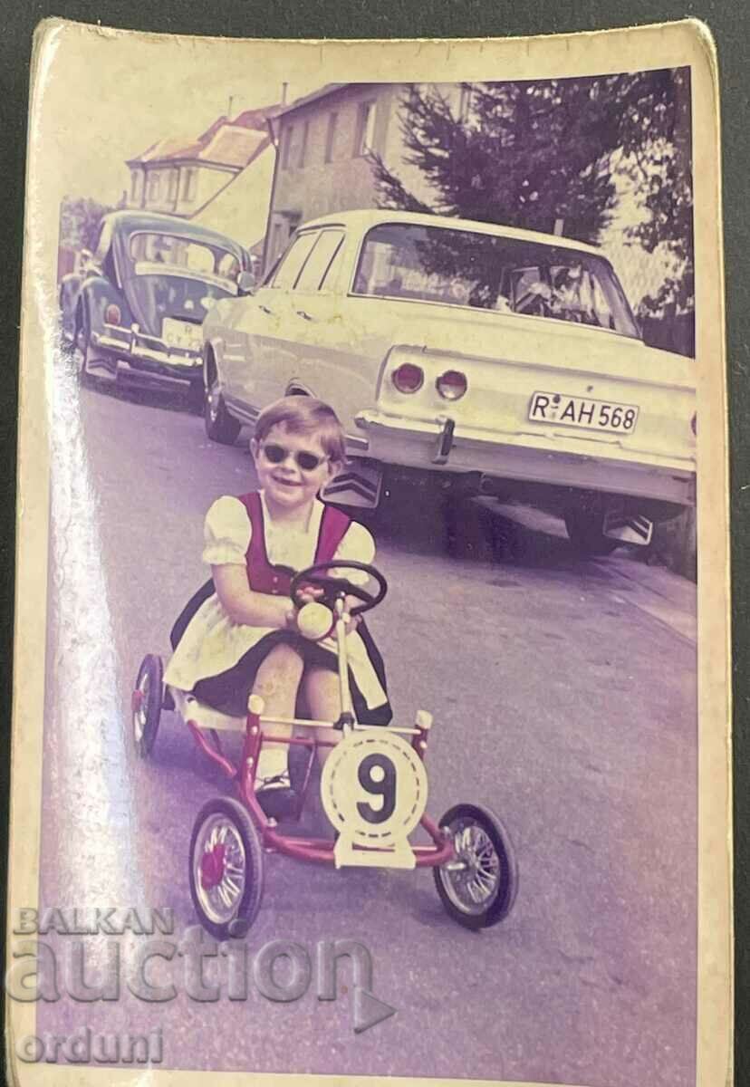 2521 Carucior pentru copii din Germania de Vest cu pedale 1966.