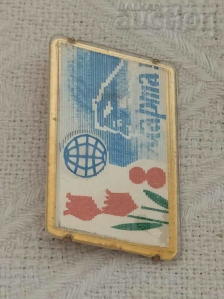 Auction STEREO MARCH EIGHTH 3D BADGE Auction STEREO MARCH EIGHTH 3D BADGE