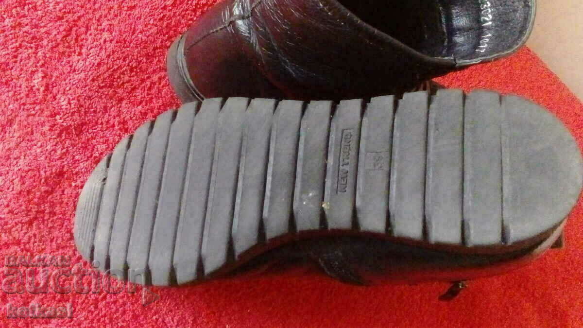 Δερμάτινα παπούτσια νούμερο 39 μποτάκια τύπου NEW TREND - 7 Δερμάτινα παπούτσια νούμερο 39 μποτάκια τύπου NEW TREND - 7