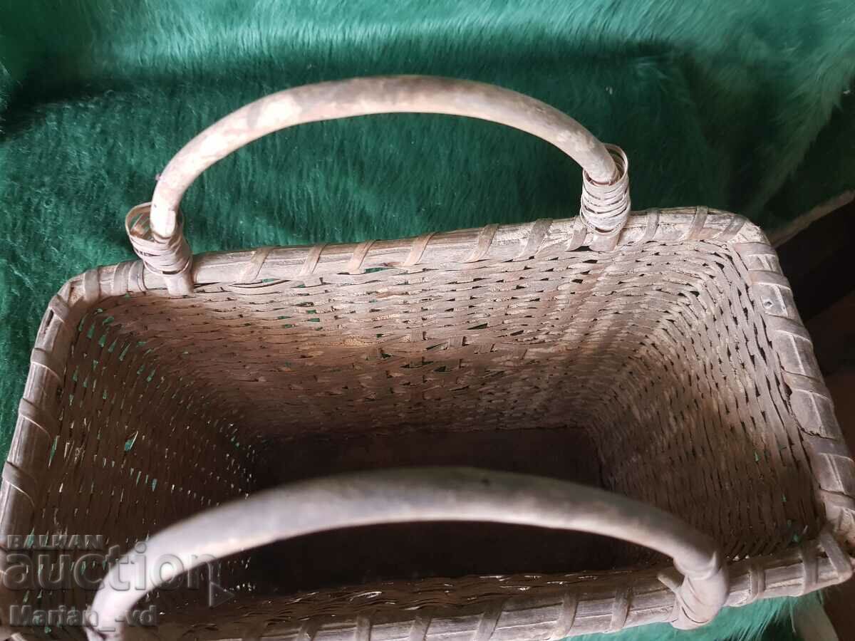 Delivery of Vintage wicker basket for interior Delivery of Vintage wicker basket for interior