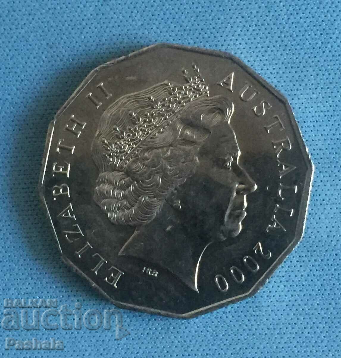 Australia 50 cents 2000 with price 8.00 BGN | € 4.09