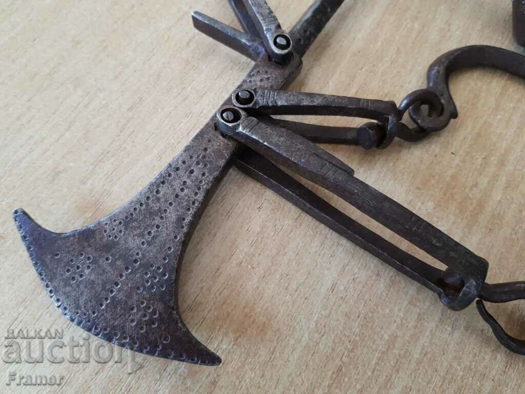 Delivery of Vozrozhen forged scale weighing scale perfect XIX CENTURY Delivery of Vozrozhen forged scale weighing scale perfect XIX CENTURY