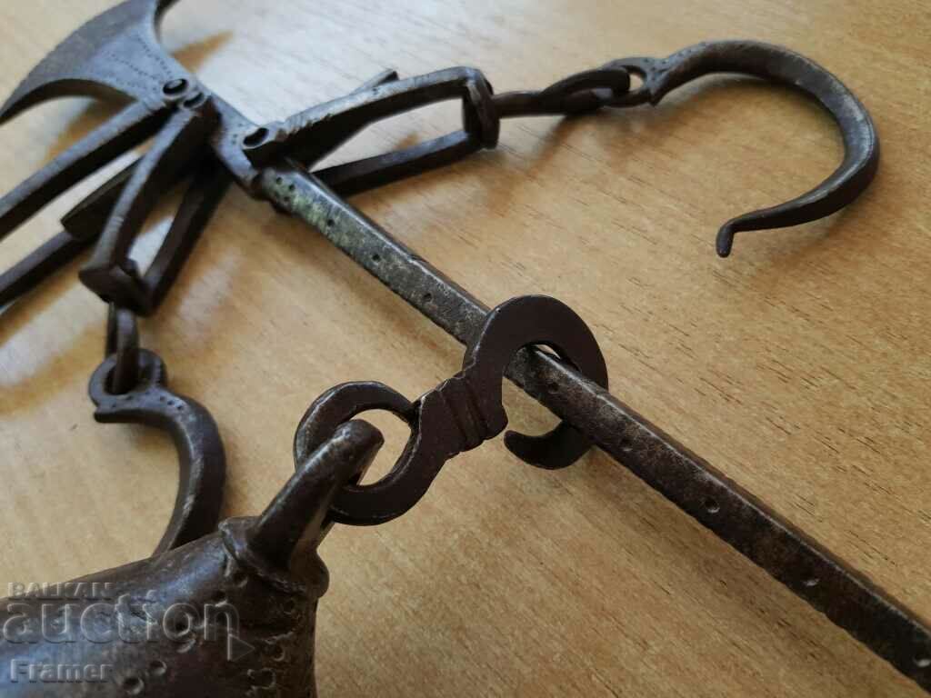 Vozrozhen σφυρήλατο ζυγαριά ζύγιση ζυγαριά τέλεια XIX CENTURY - 5