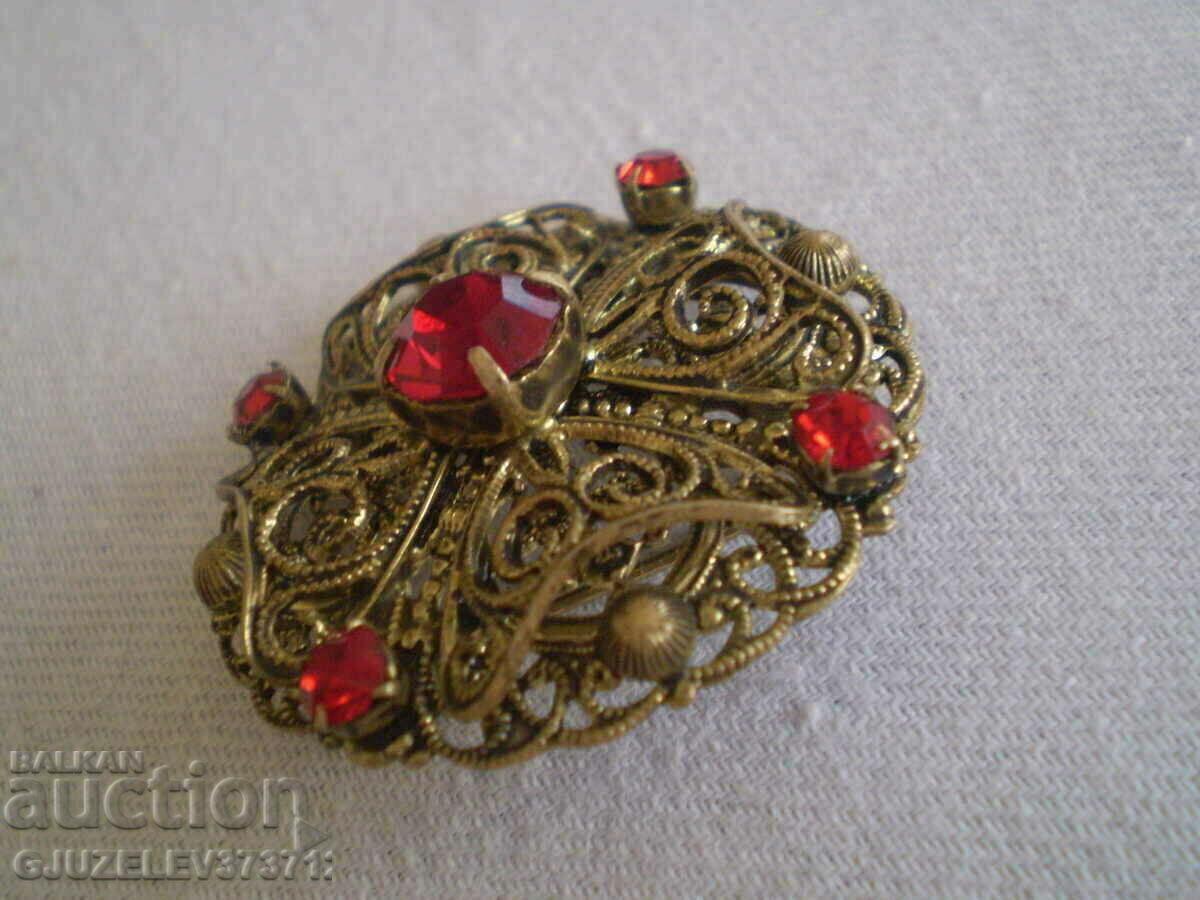 Ορειχάλκινο κρύσταλλο Old Ladies Brooch - 7 Ορειχάλκινο κρύσταλλο Old Ladies Brooch - 7
