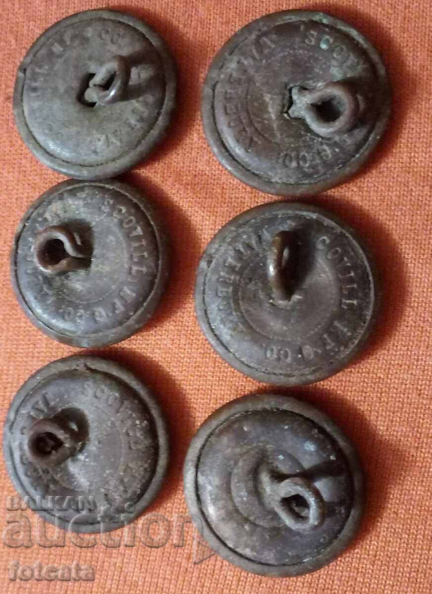 6 butoane militare americane din cel de-al doilea război mondial cu preț 29.00 BGN | € 14.83 6 butoane militare americane din cel de-al doilea război mondial cu preț 29.00 BGN | € 14.83