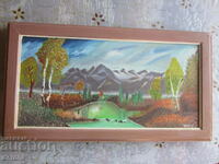 Oil painting on canvas R Schindel 77