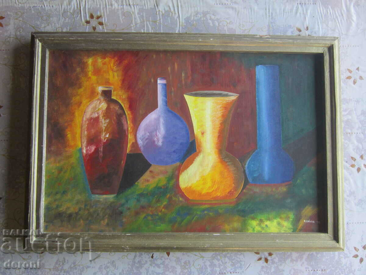 Great Painting oil on canvas R Schindel 77